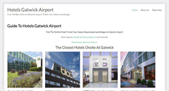 Desktop Screenshot of hotelsgatwickairport.co.uk