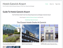 Tablet Screenshot of hotelsgatwickairport.co.uk